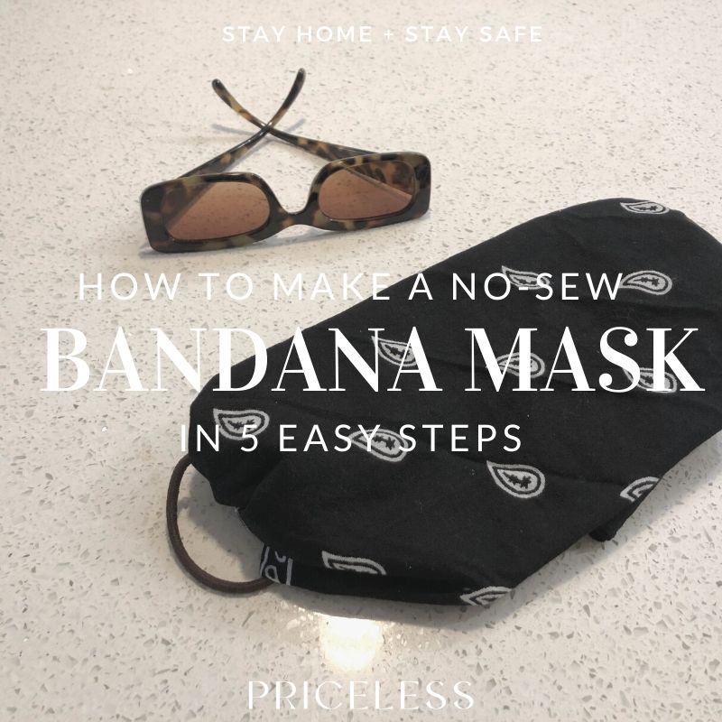 How To Make A No-Sew Bandana Mask In 5 Easy Steps