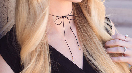 DIY: Suede/Leather Wrap Bolo Necklaces