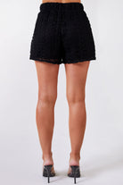 Black Lace Shorts and Top Set