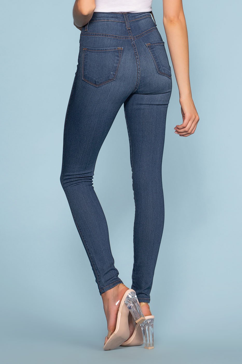 Pants - Mika High Waisted Jeans - Medium Wash