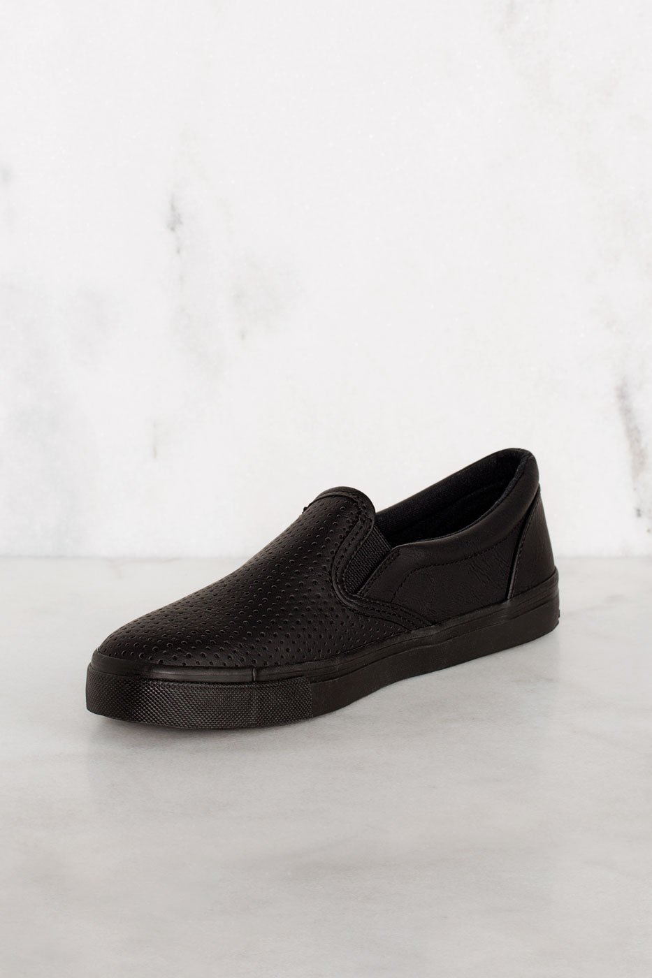 Shoes - Second Nature Slip-On Sneakers - All Black