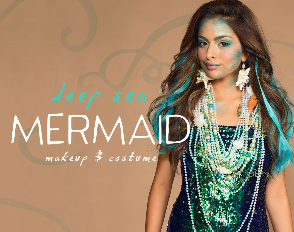 Deep Sea Mermaid Makeup & Costume For Halloween!