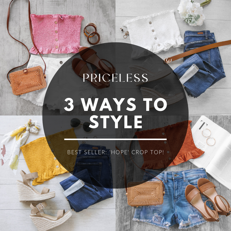 Crop Top Style: 3 Ways to Wear the 'Hope Crop Top' | Priceless