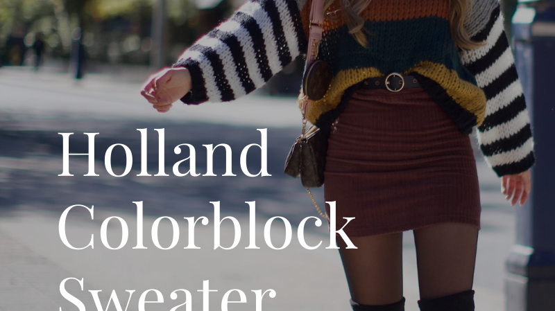 Holland Colorblock Sweater