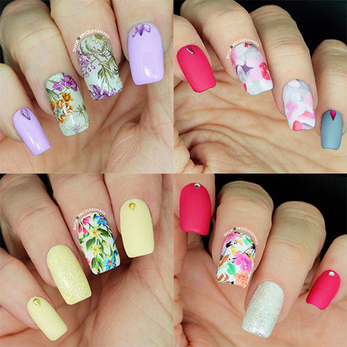 Mani Monday: Floral Water Decals