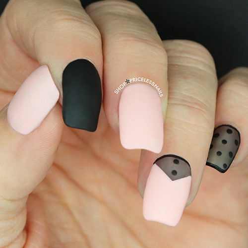 Mani Monday: Black & Pink Nails