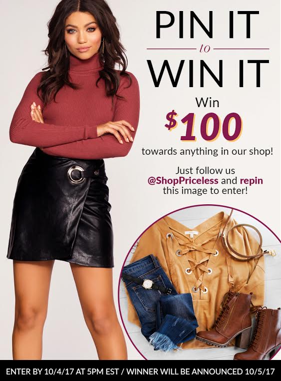 Pin To Win A $100 Gift Card!