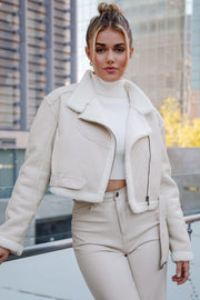 Alessi Cream Moto Jacket