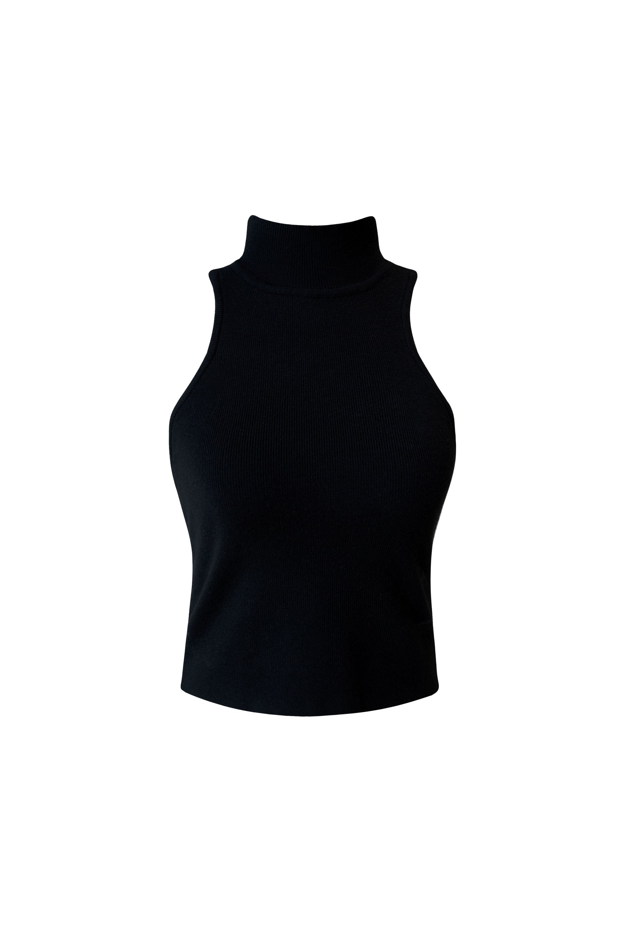 Anita Black Crop Tank Top by Priceless
