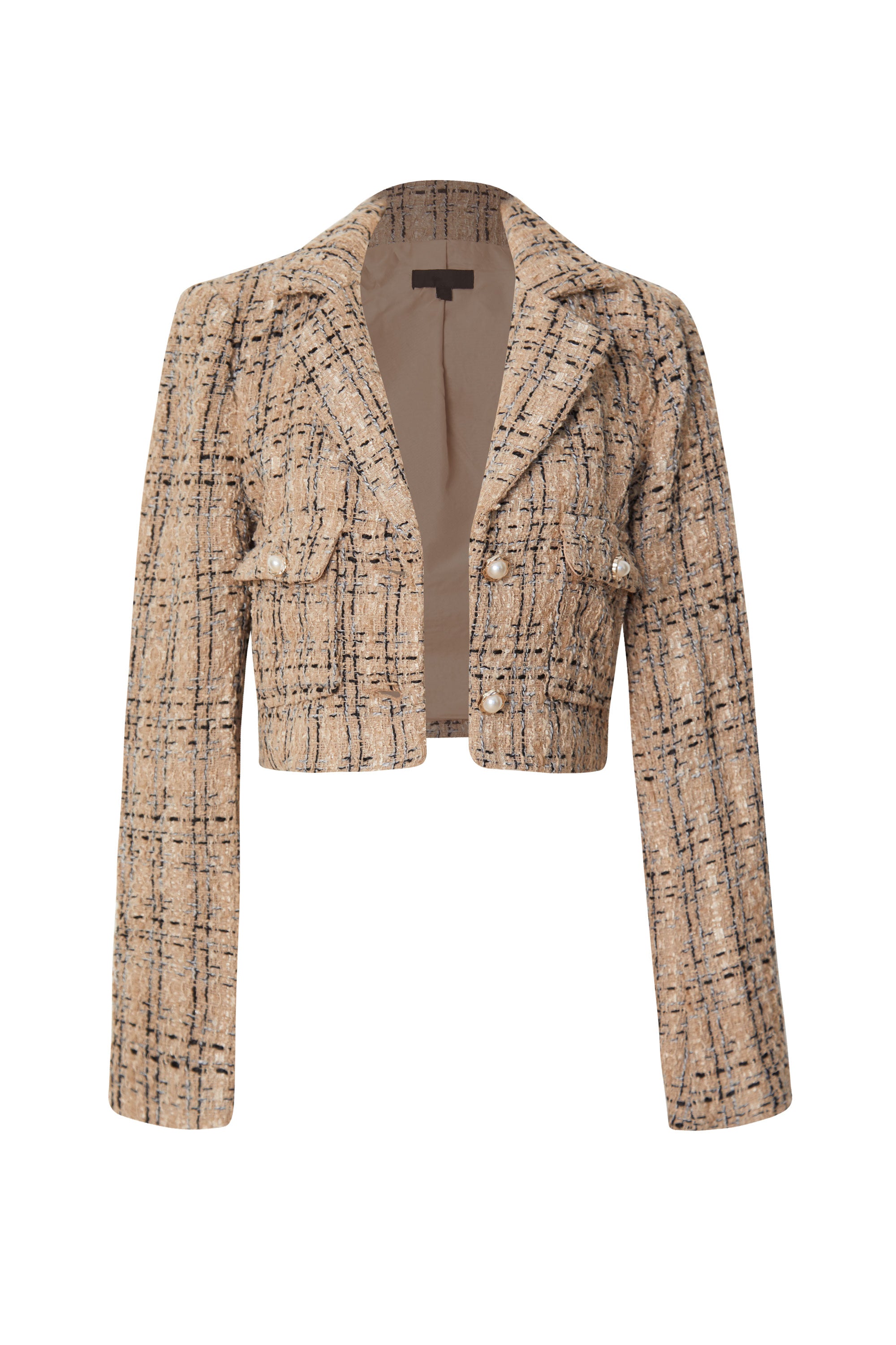 Dionne Khaki Tweed Jacket by Priceless