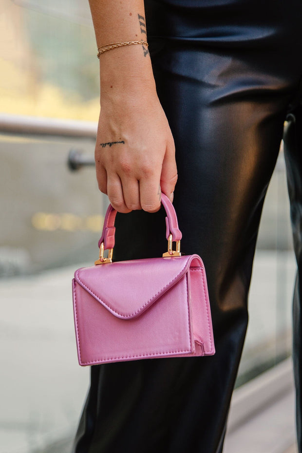 Pink Metallic Mini Purse