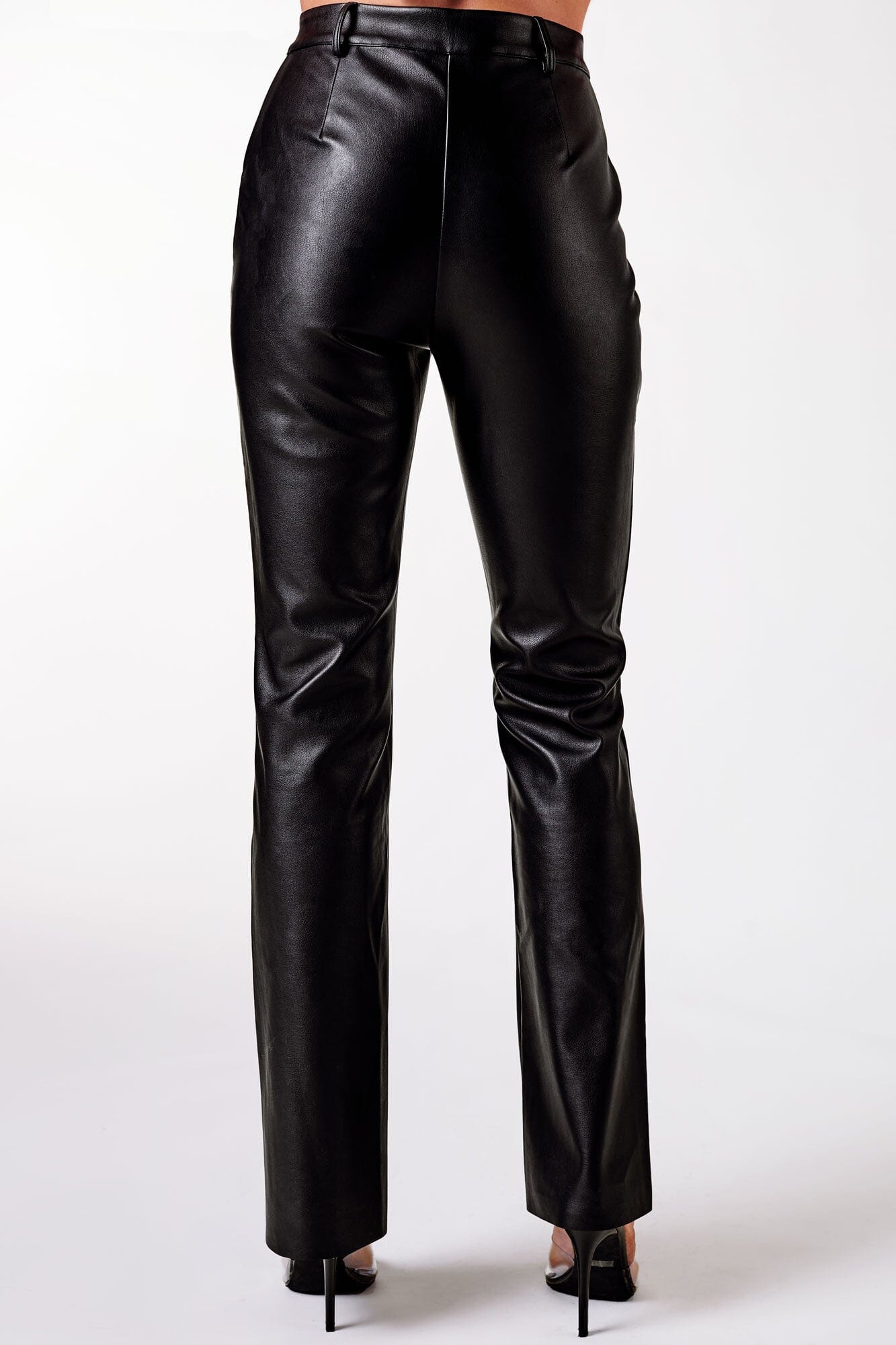 Jayden Black Vegan Leather Pants by Priceless