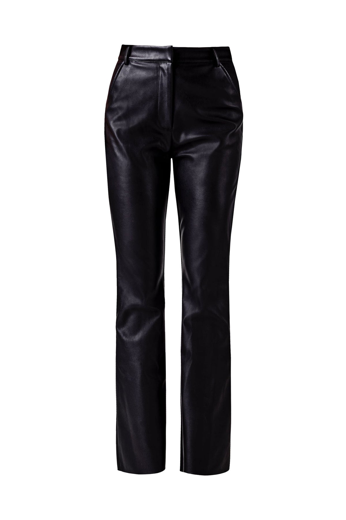 Yara Black Vegan Leather Pant