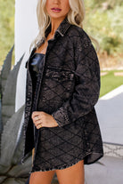 Black Denim Shacket