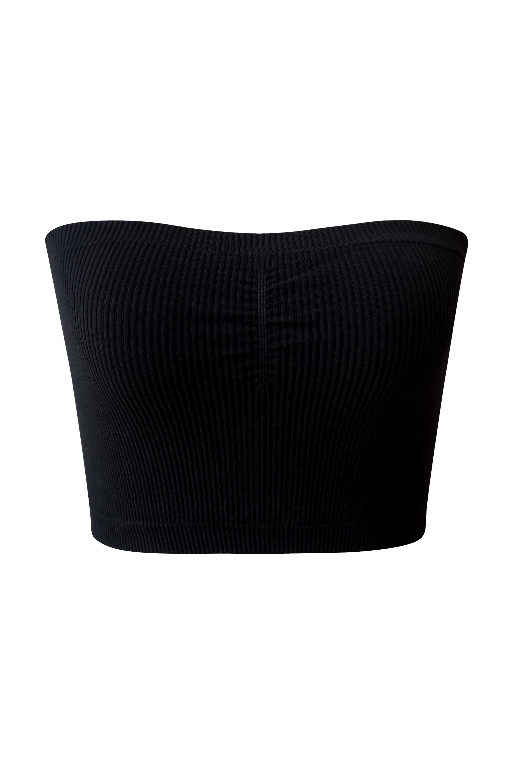 Lorraine Black Crop Tube Top by Priceless