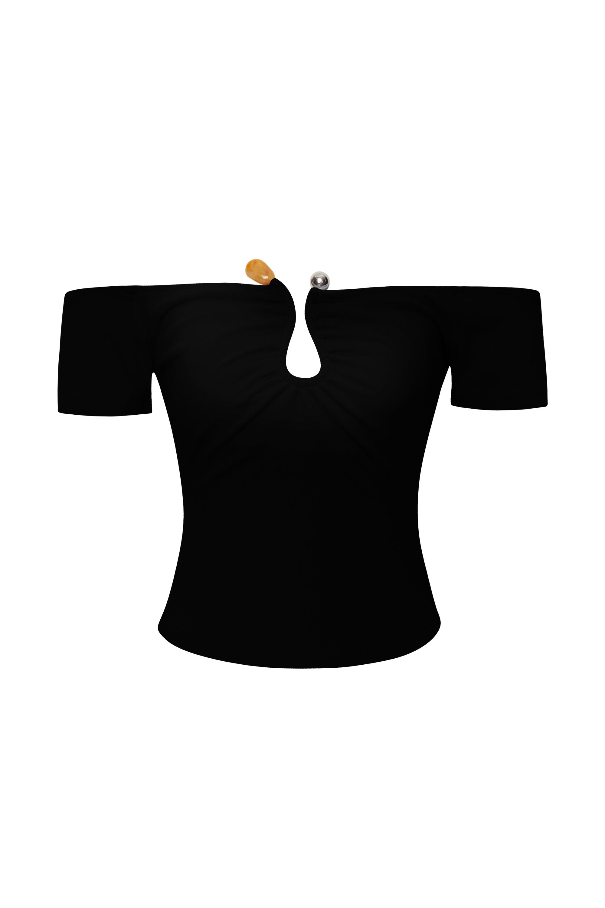 Meadow Black Off Shoulder Top by Priceless