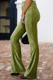 High Waisted Green Pants
