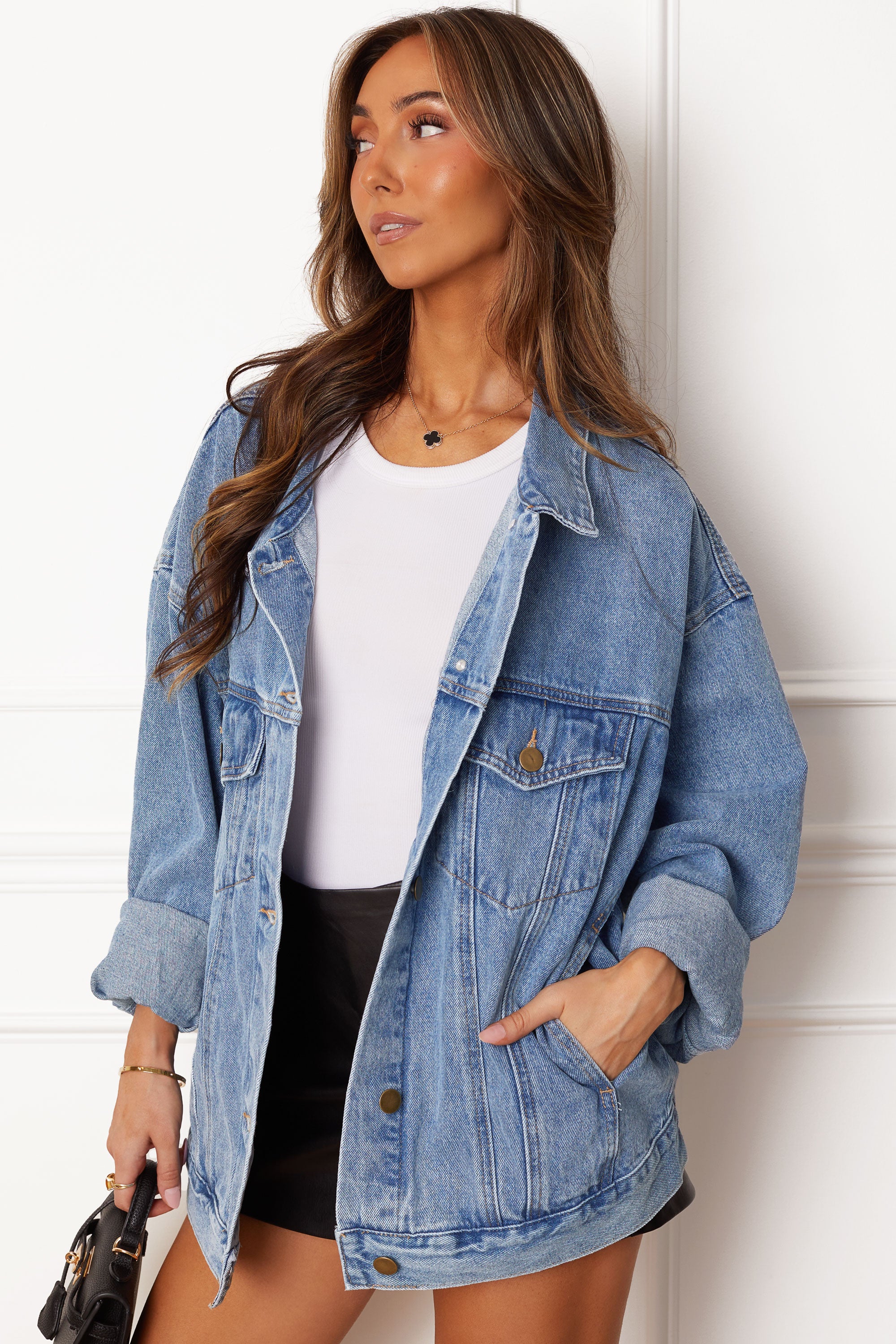 Susan Oversized Denim Jacket by Priceless