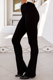 Tiana Black Flare Leggings Pants