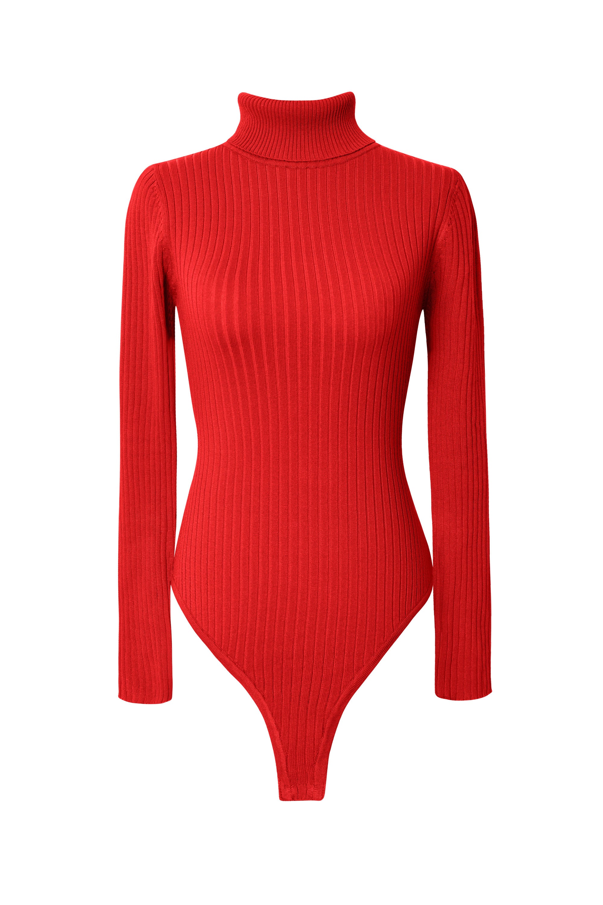 Red turtleneck bodysuit shop