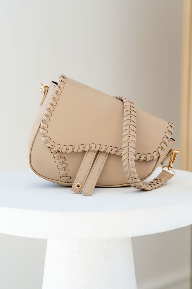Zenna Sand Asymmetrical Purse
