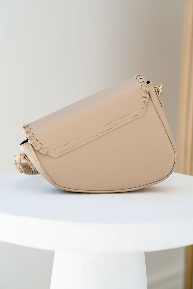 Zenna Sand Asymmetrical Purse