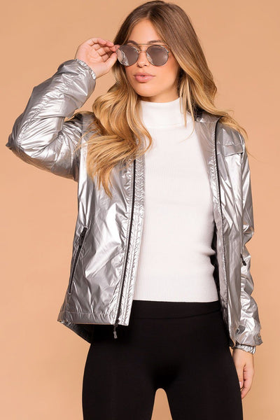 On The Slopes Silver Reflective Jacket | Shop Priceless