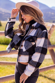 Black Plaid Shacket