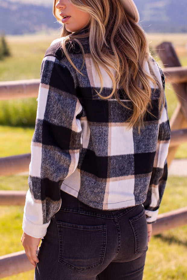 Black Plaid Shacket