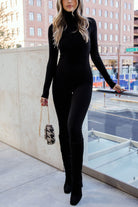 Black Turtleneck Jumpsuit
