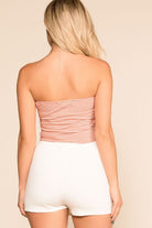 Priceless | Blush | Striped | Crop Top | Womens