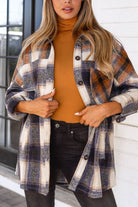 Plaid Navy Shacket