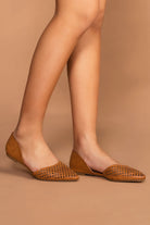 Bea Tan Laser-Cut Flats 