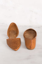 Bea Tan Laser-Cut Flats 
