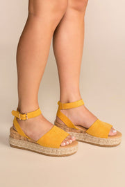 Priceless | Mustard | Platform Sandals | Shoes | Womens