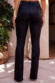 Black Vegan Leather Pants