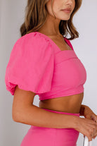 Pink Crop Top