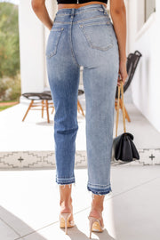 Crossover Denim Two Tone Jeans