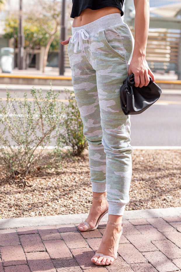 Olive Camo Joggers