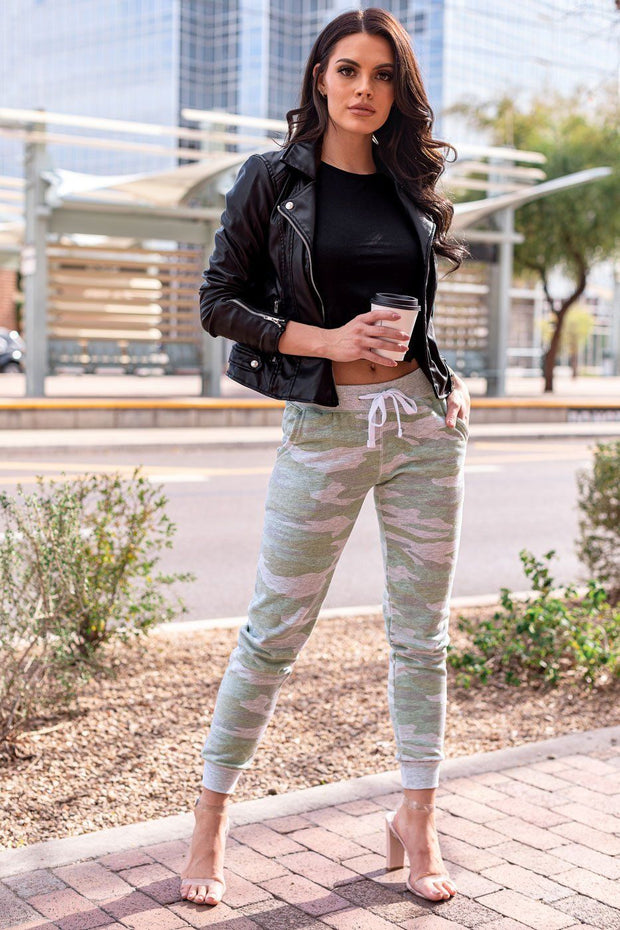 Olive Camo Joggers