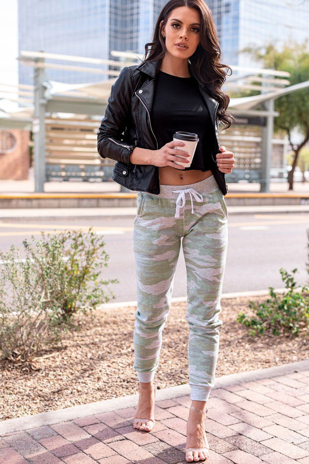 Olive Camo Joggers