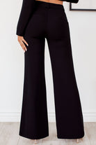 Black Pintuck Pants