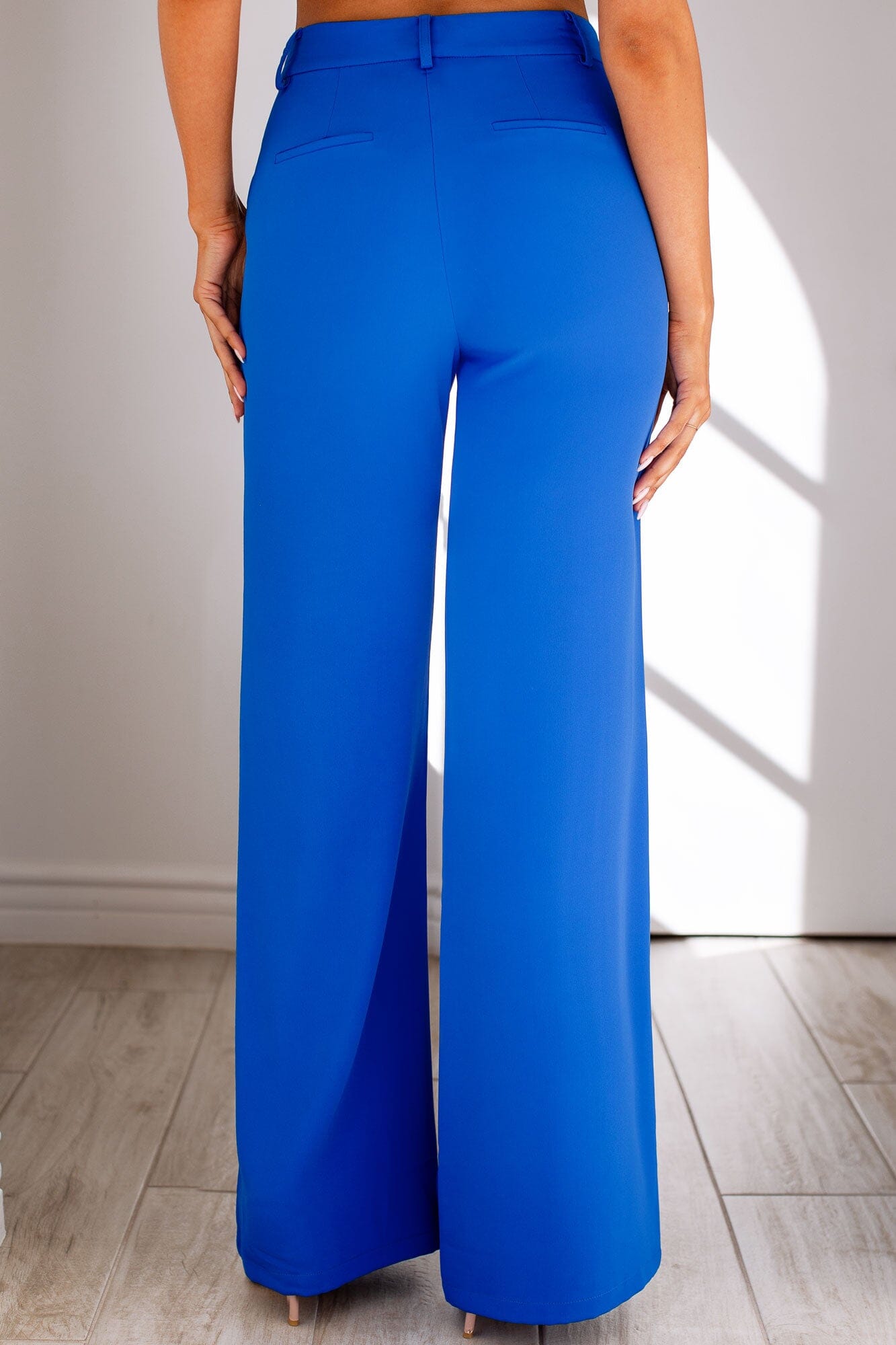 Royal Blue Pintuck Pants