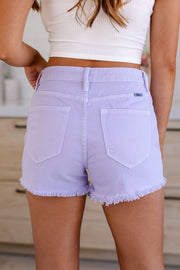 Lavender Cut Off Shorts
