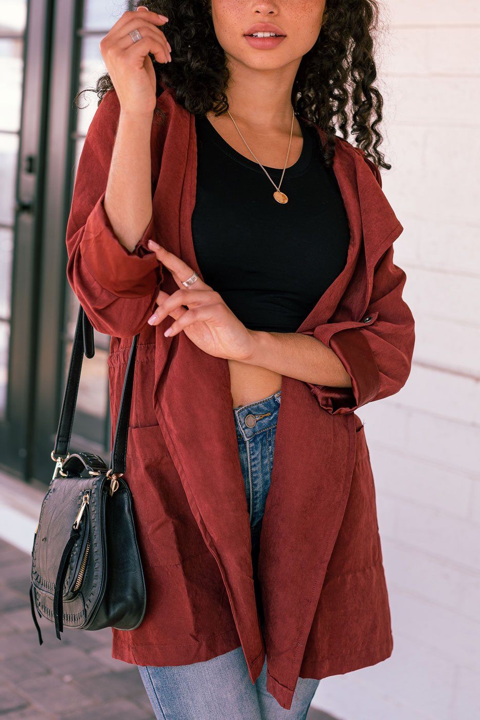 Burgundy Lightweight Jacket