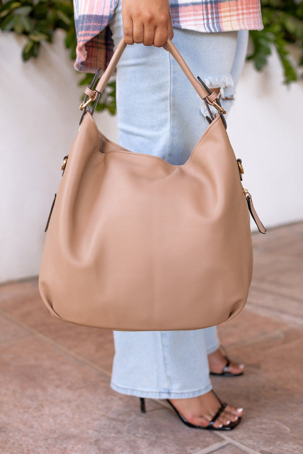 Taupe Shoulder Bag