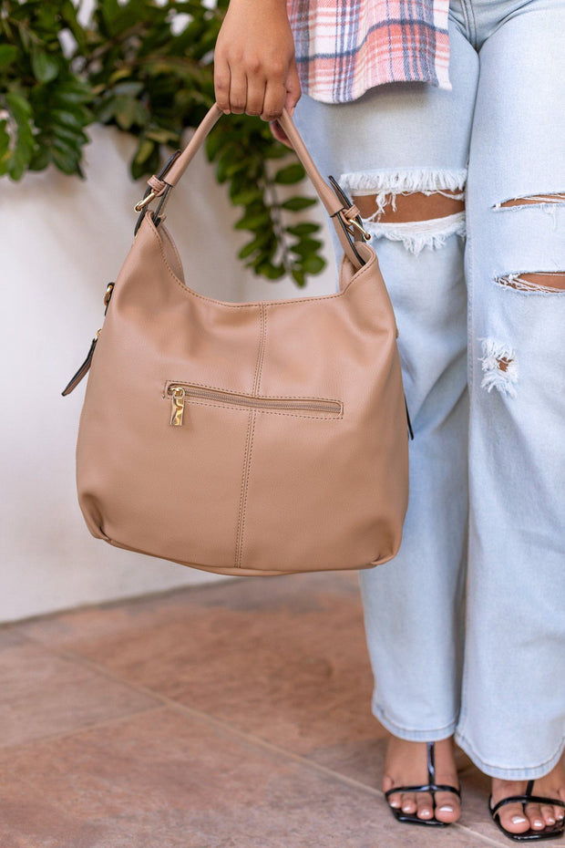 Taupe Shoulder Bag