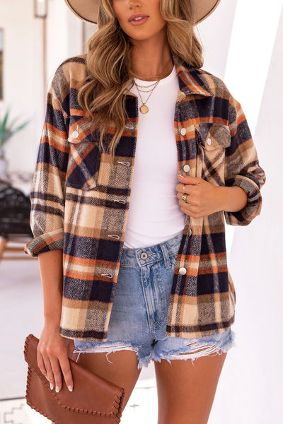 Rust Plaid Shacket
