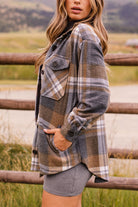 Brown Plaid Shacket