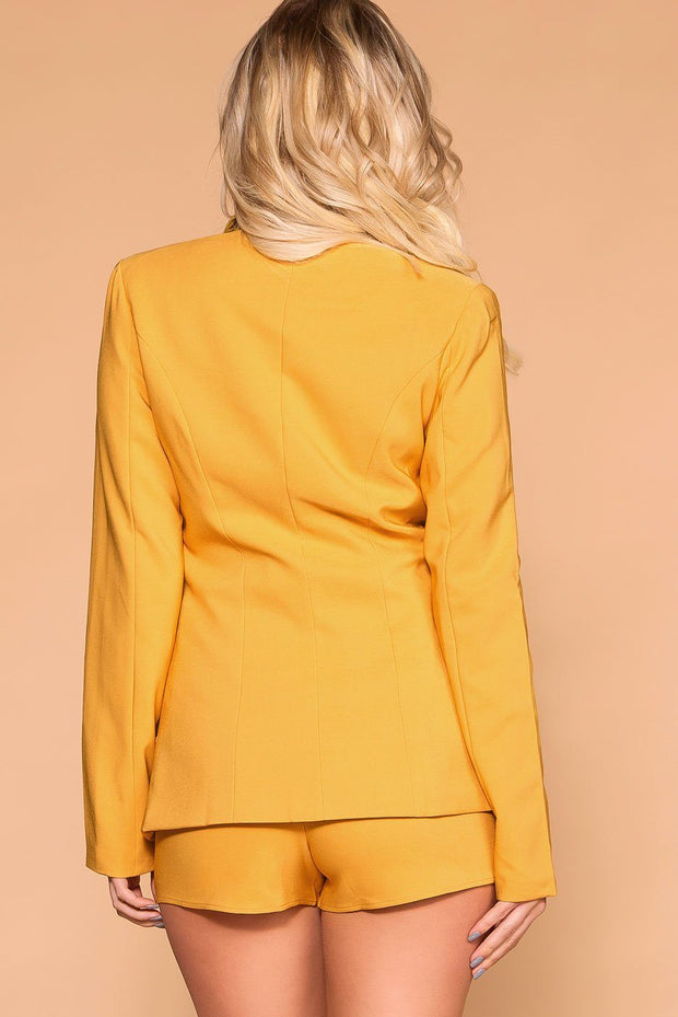 Mustard Blazer Business Casual